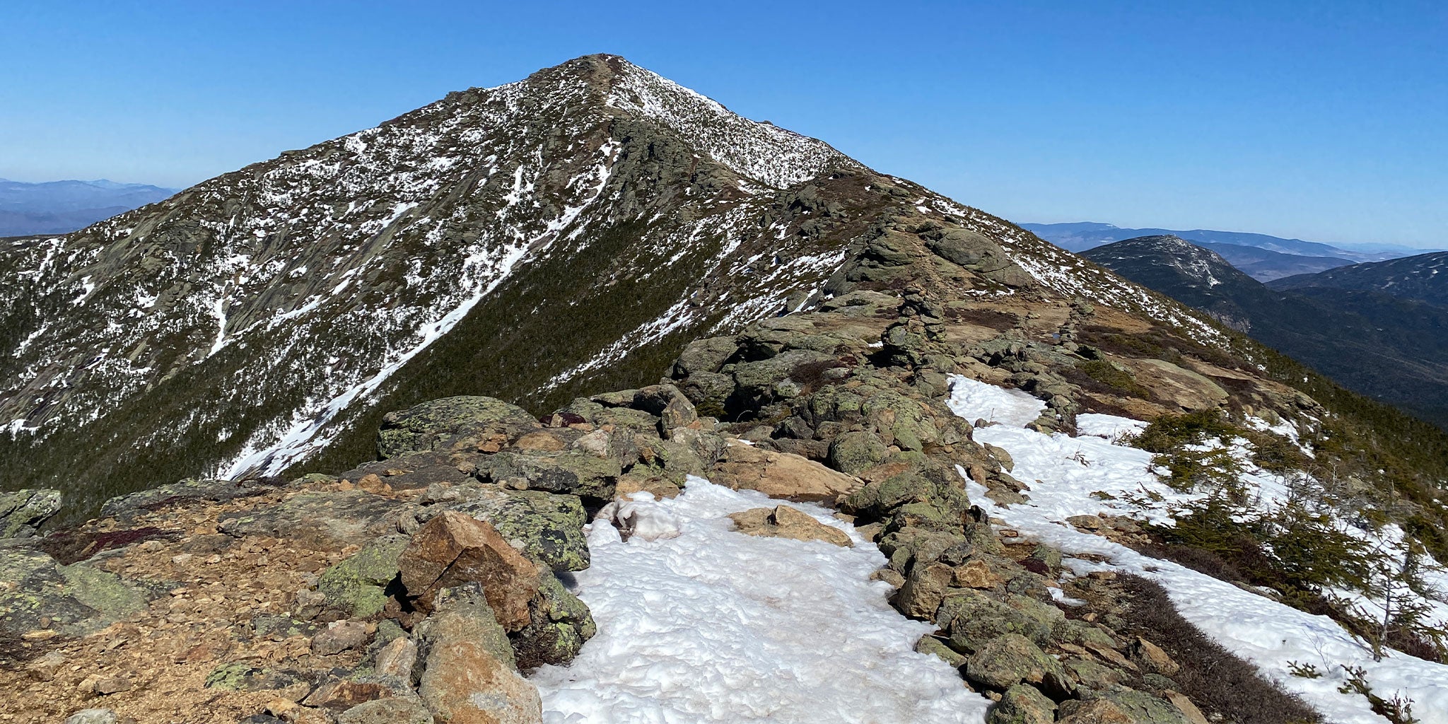 Snowy ridge walk