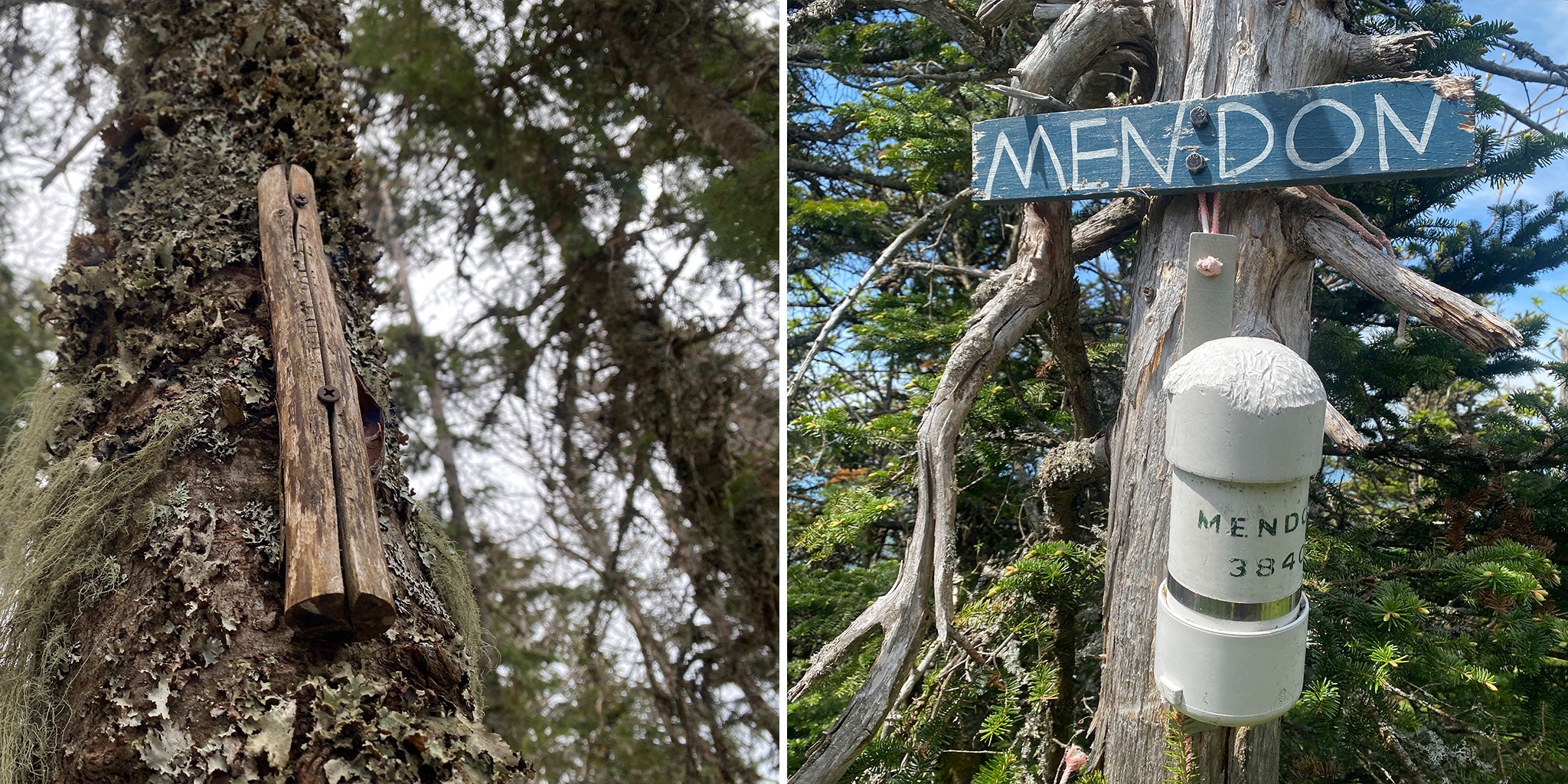 Mendon trail markers and resupplies