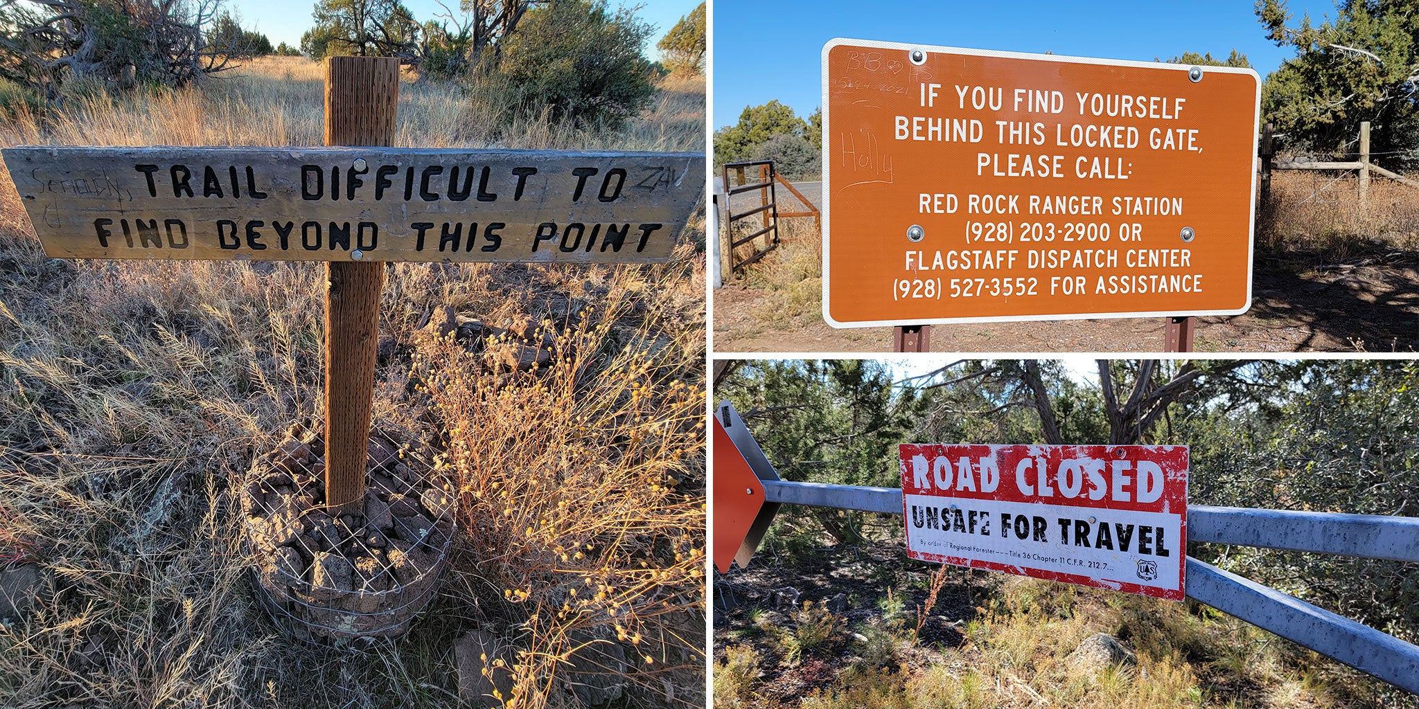 Difficult Trail Sign