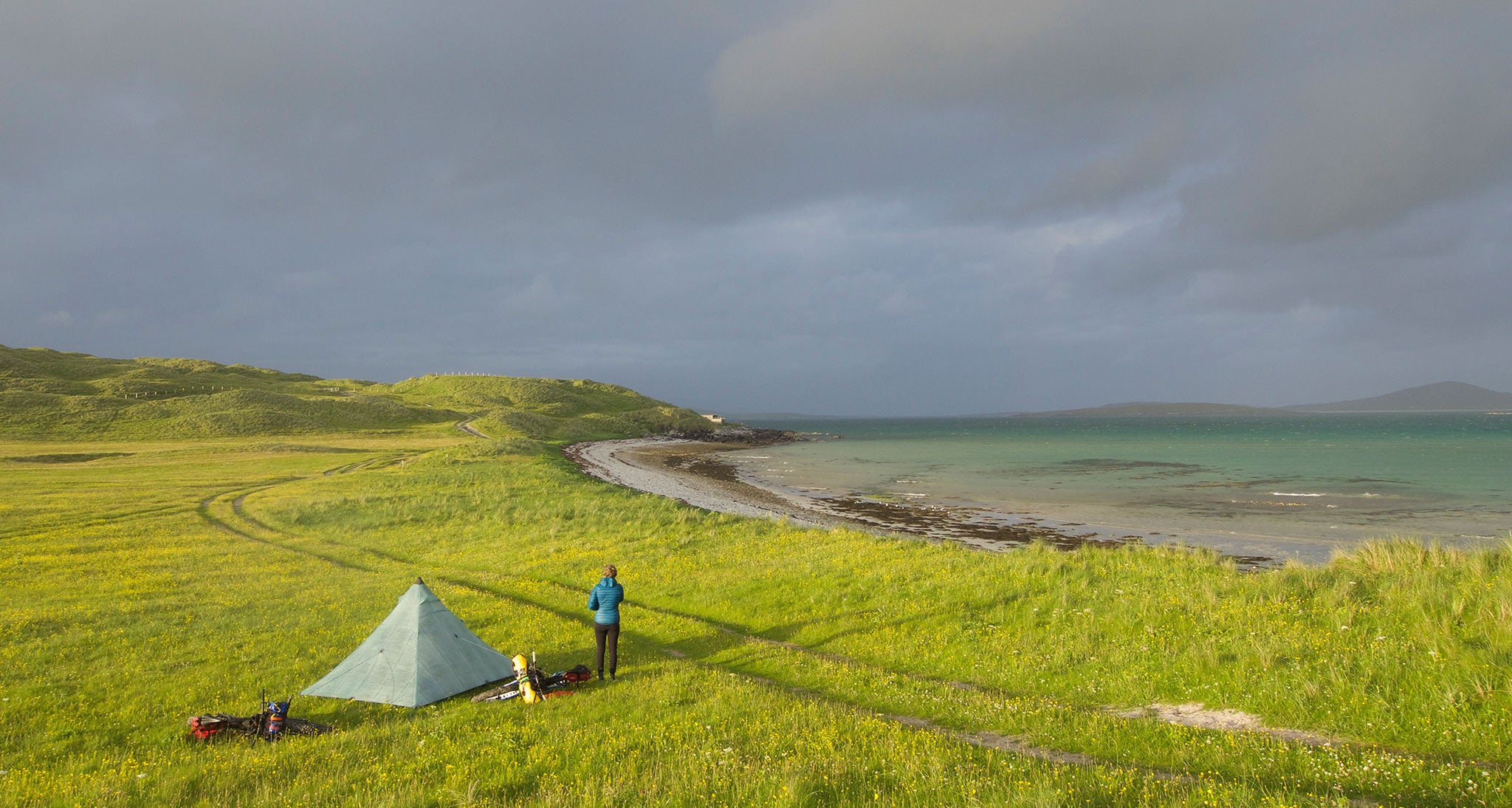 Scenic coastal campspot
