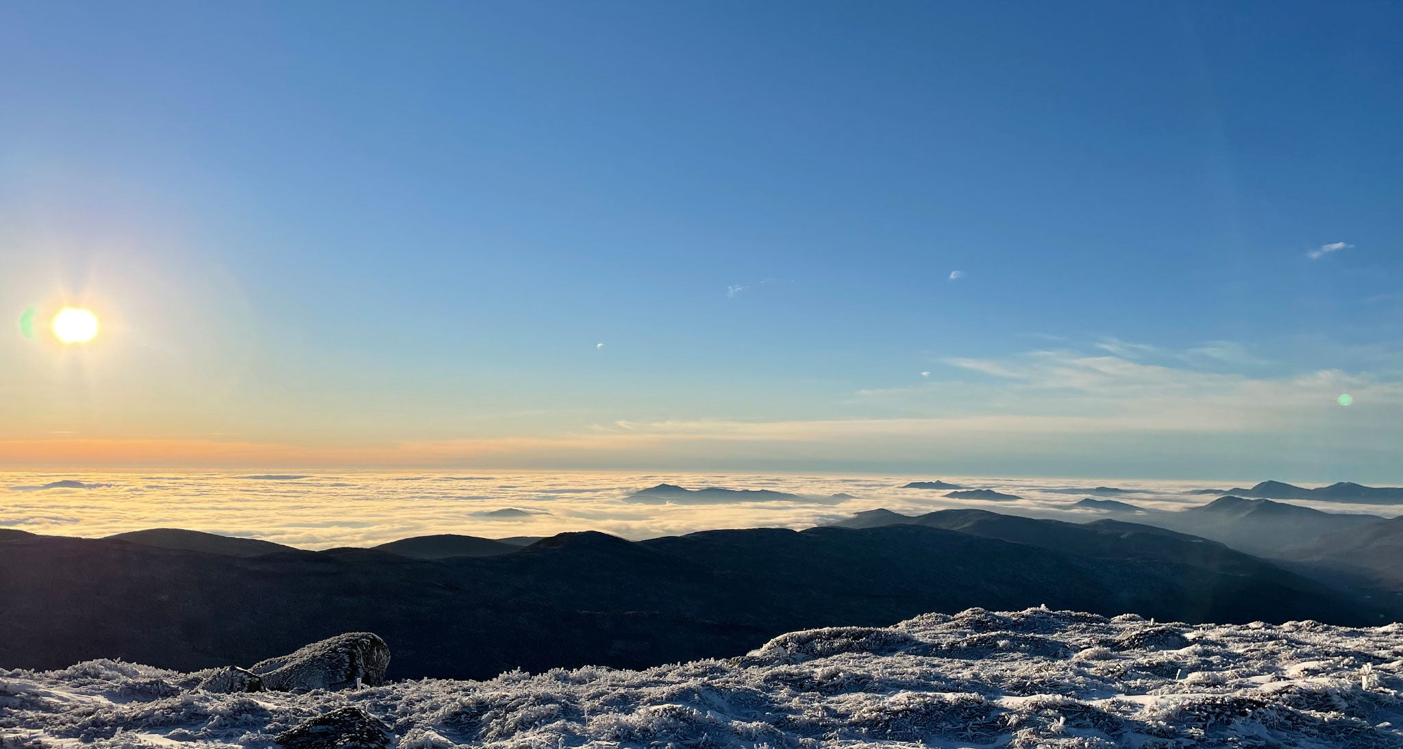 Summit above the clouds