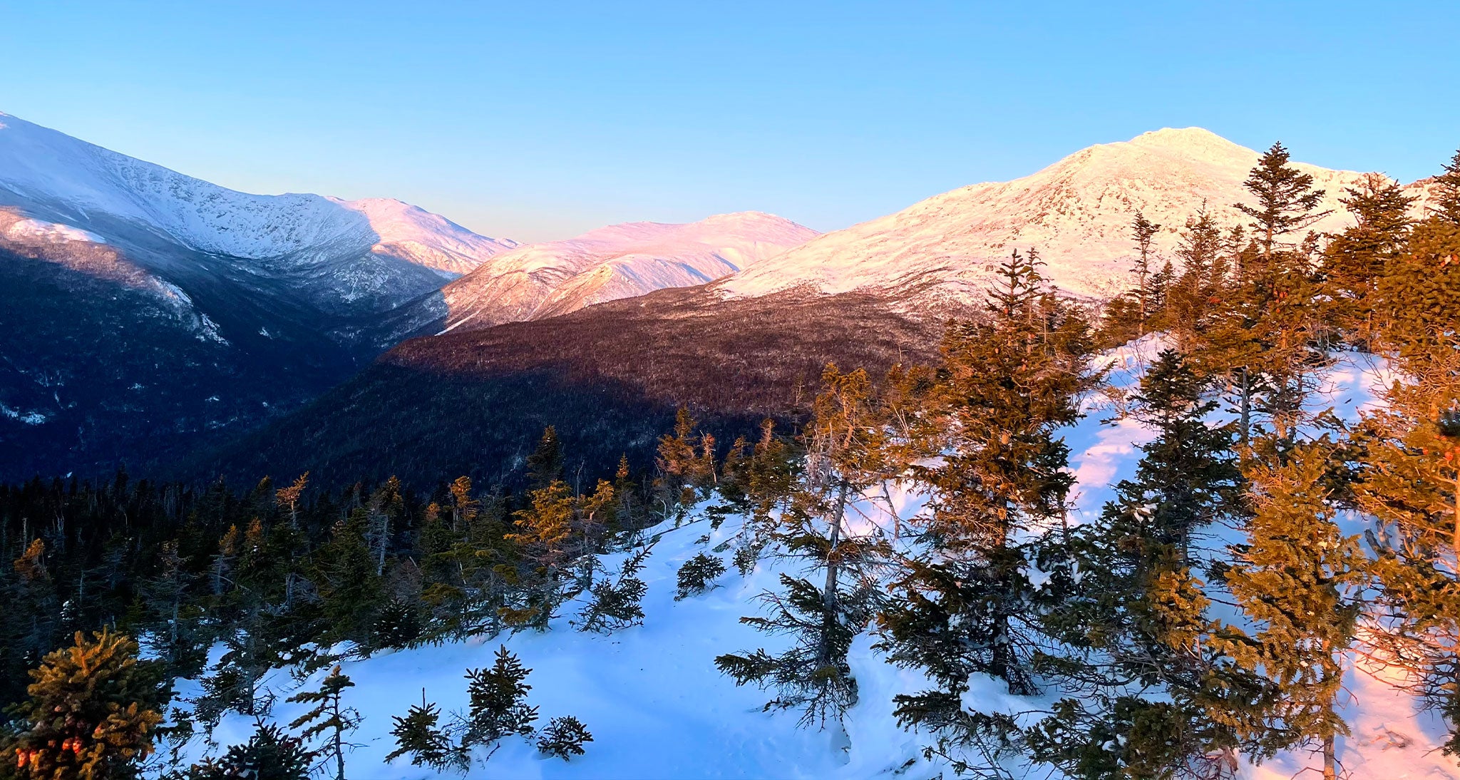 White Mountains in the morning