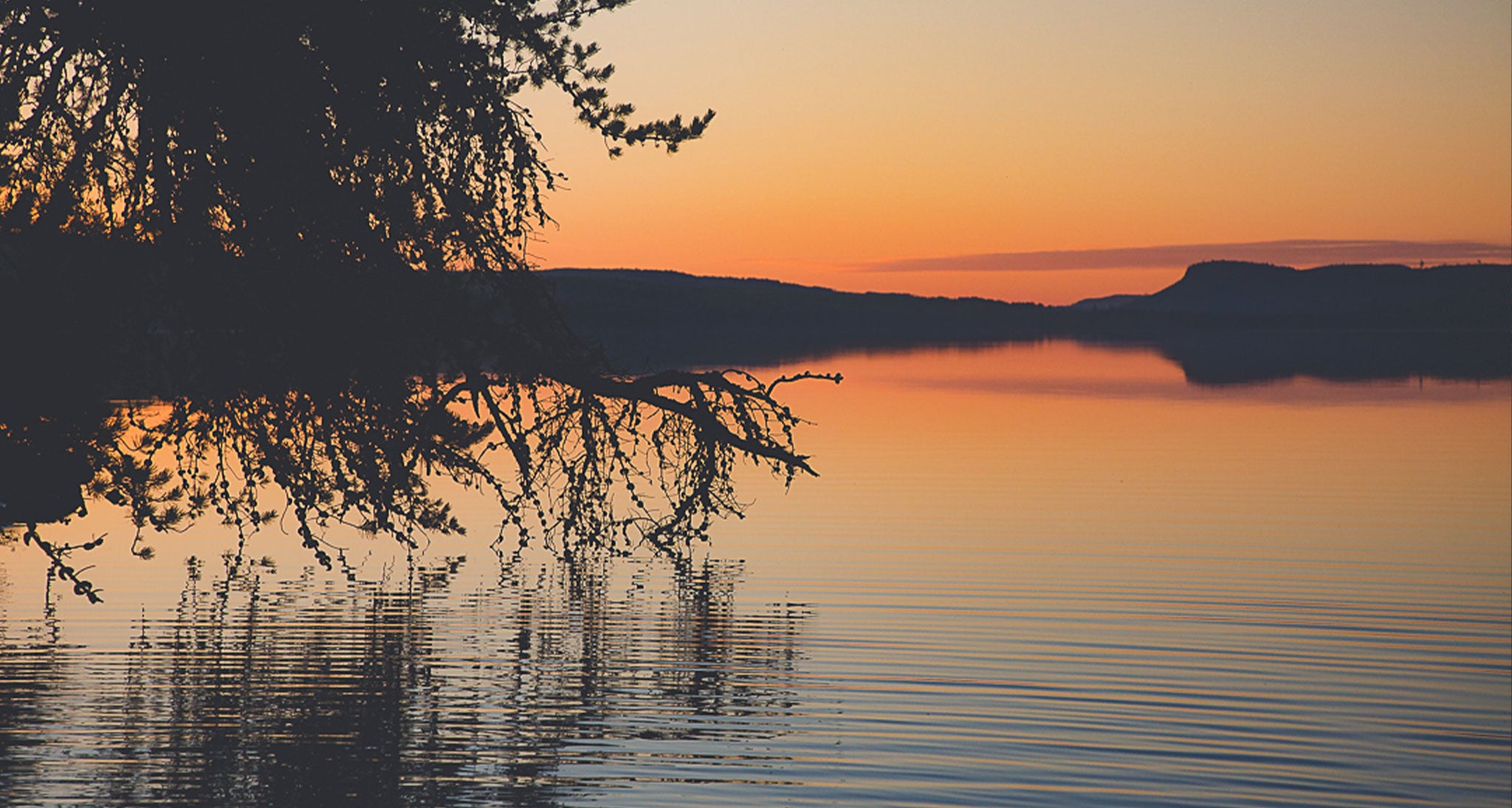 Sunset on the lake