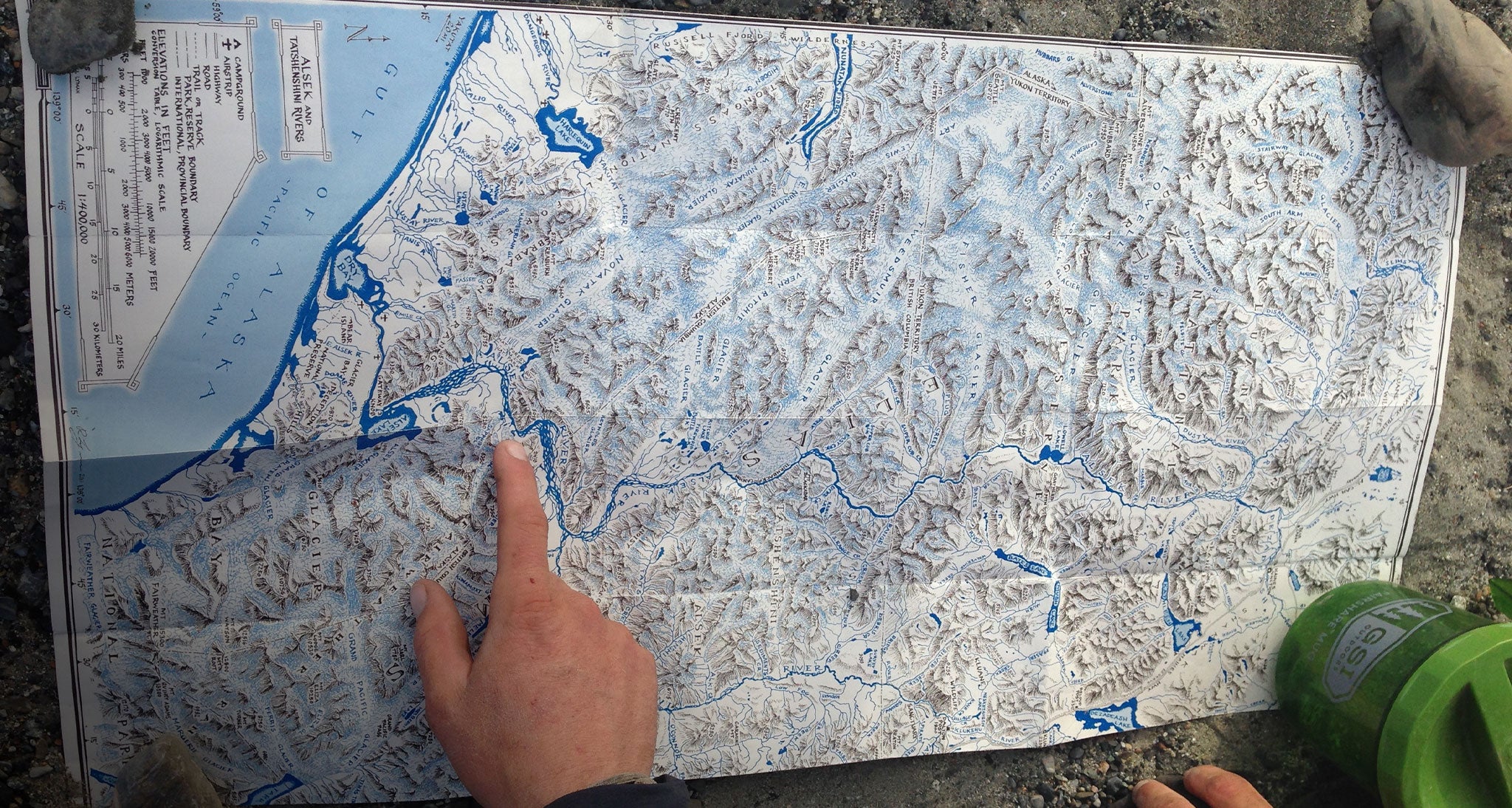 Topographic map