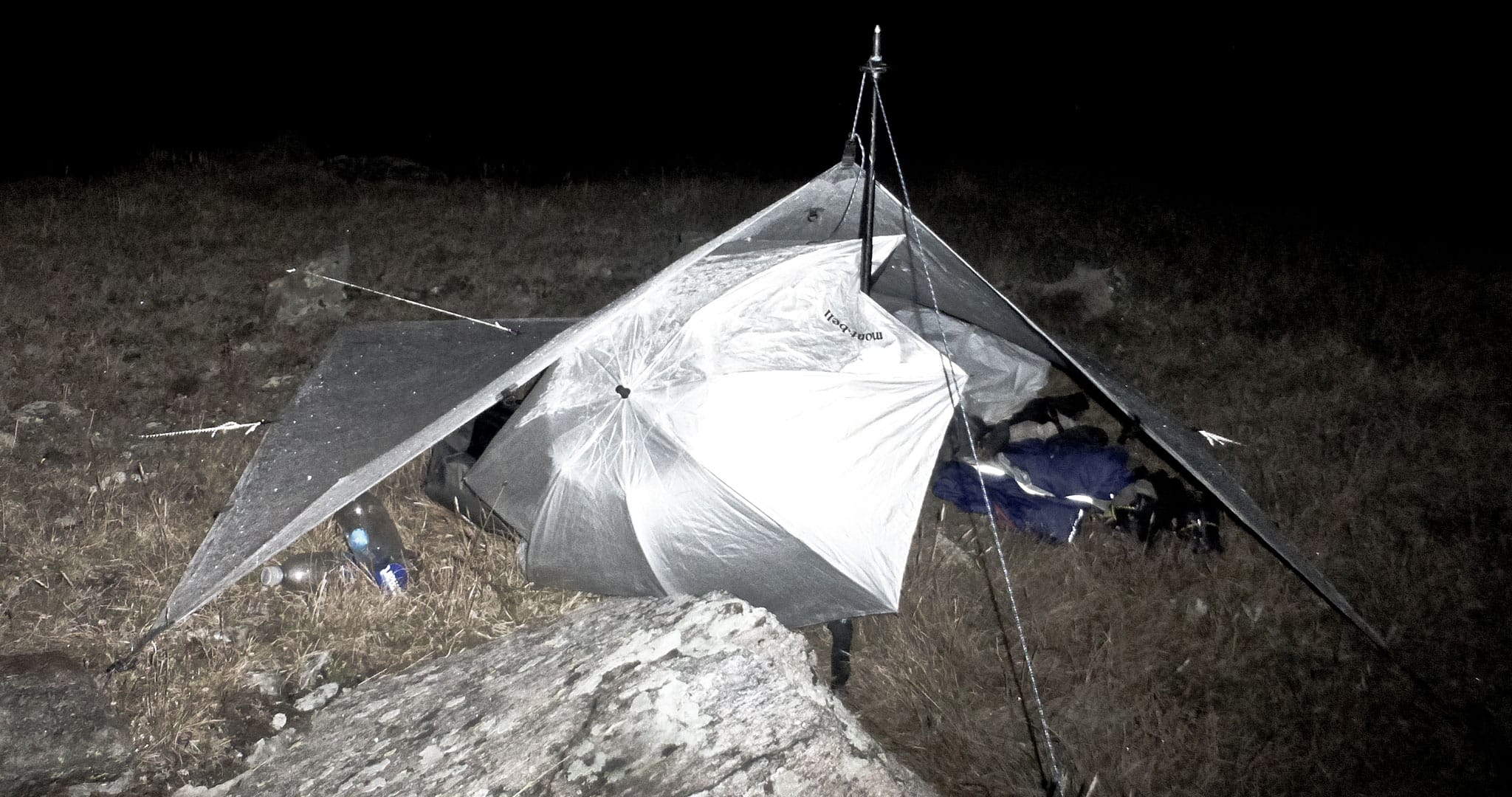 Ultralight Tarp and Ultralight Umbrella