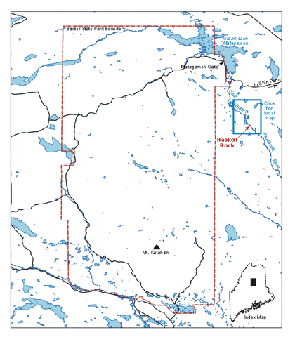 Map of Baxter State Park