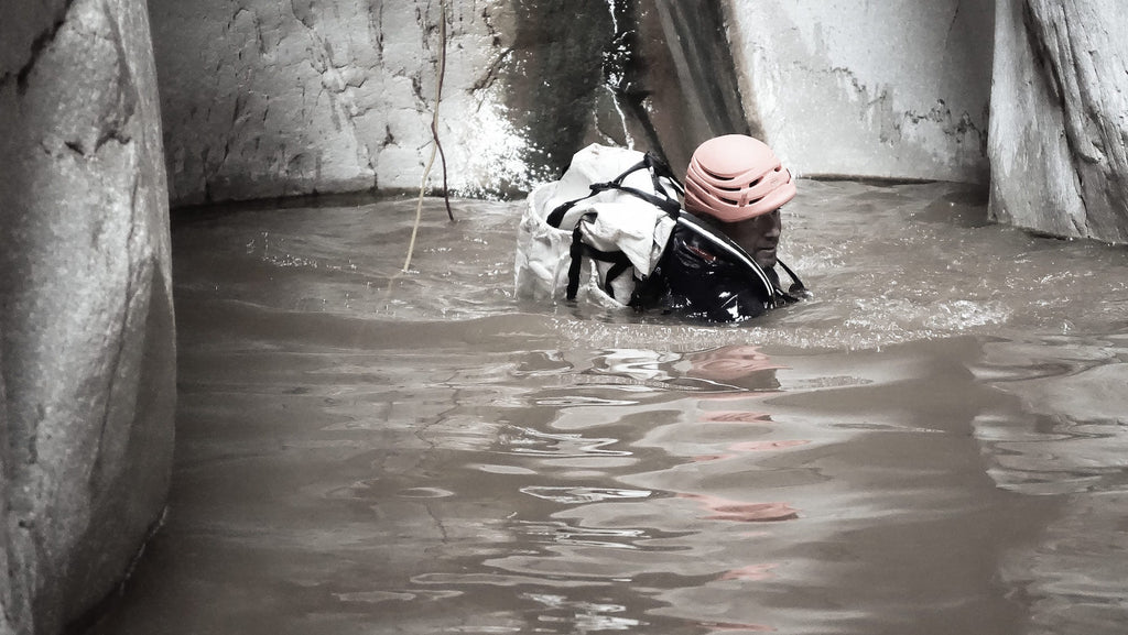 Crossing the River with Ultralight Pack