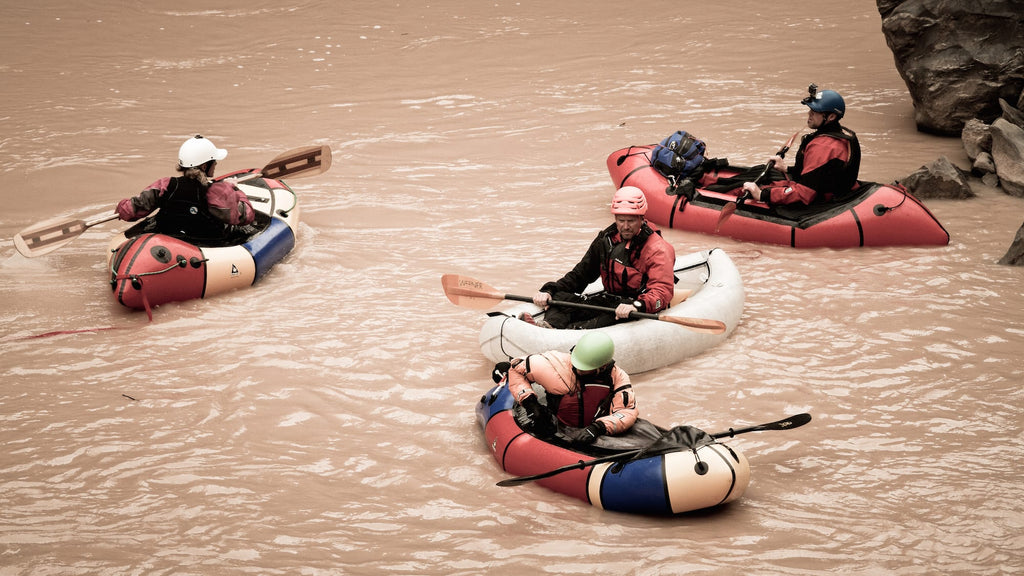 Forrest McCarthy and friends Packrafting