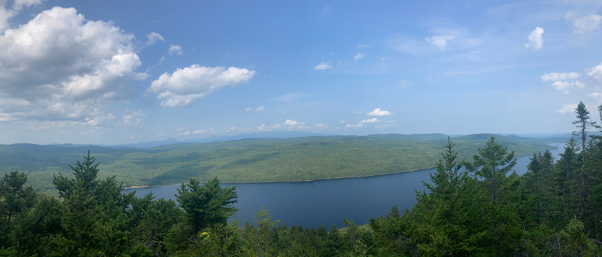 Lush rolling hills of the Maine 100 Mile Wilderness