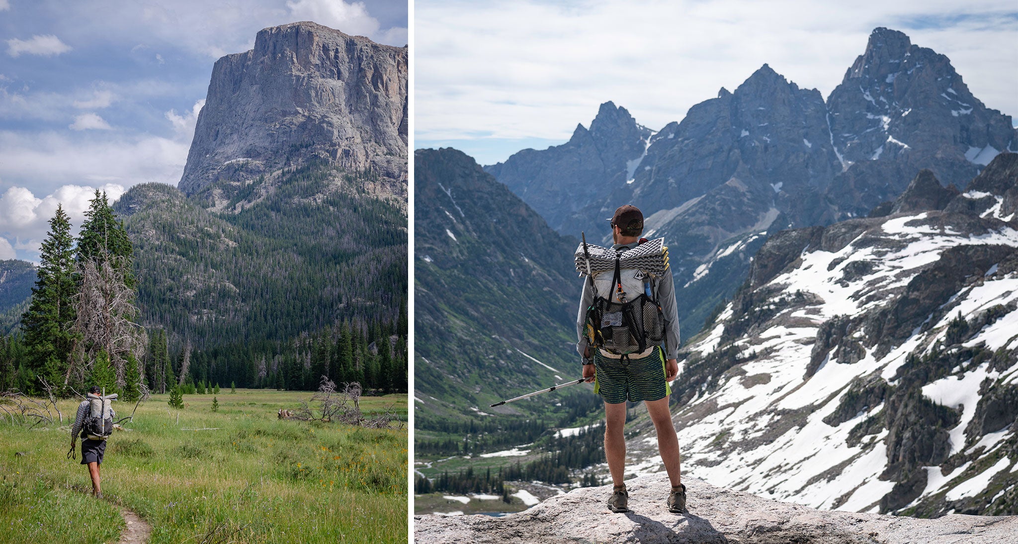 Hyperlite hiker in Yellowstone