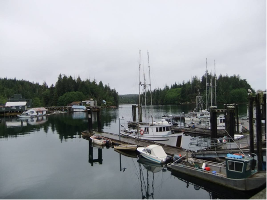 Small boats parked at a harbor