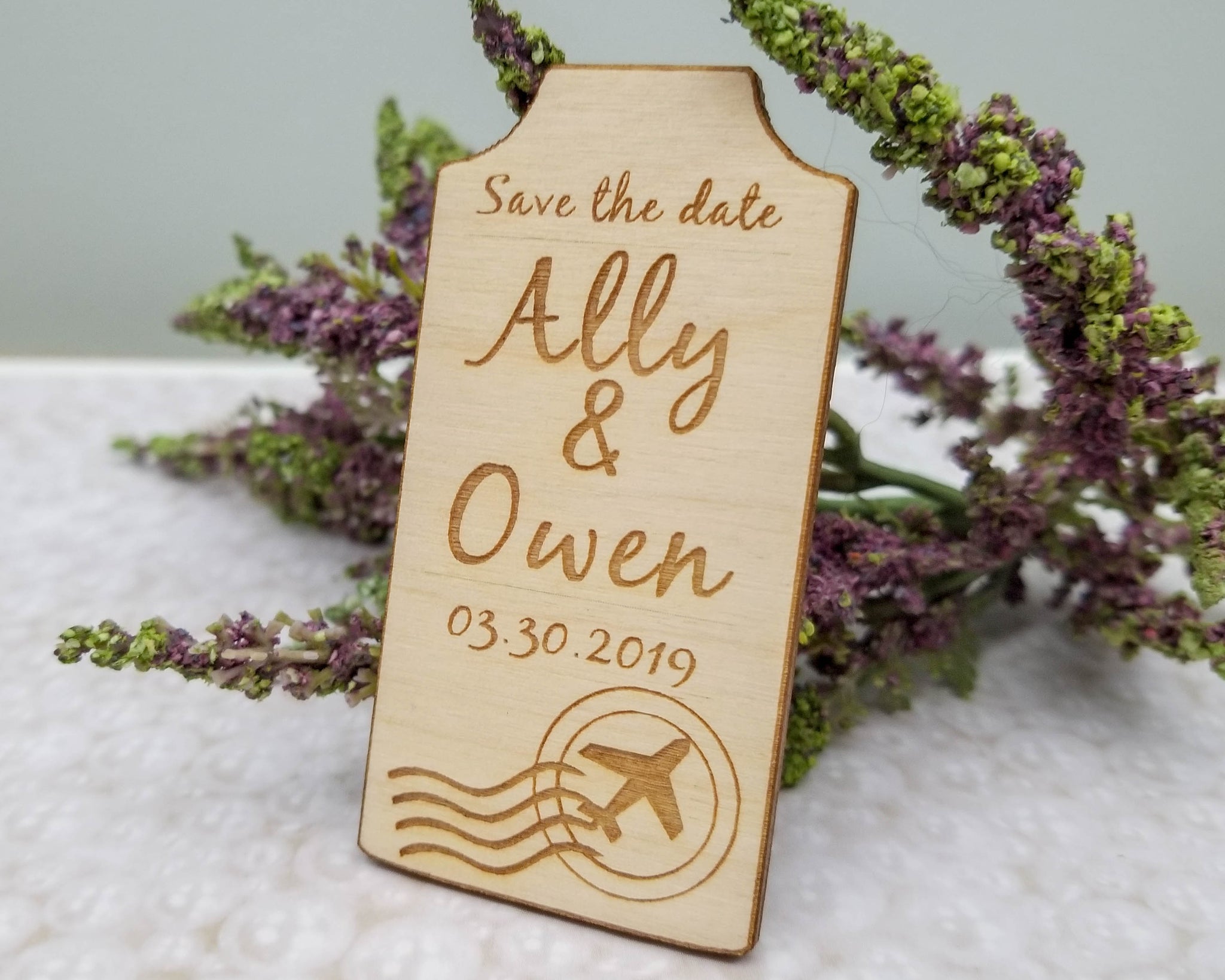 Rustic Wedding Save The Date Magnet - Timeless Notions