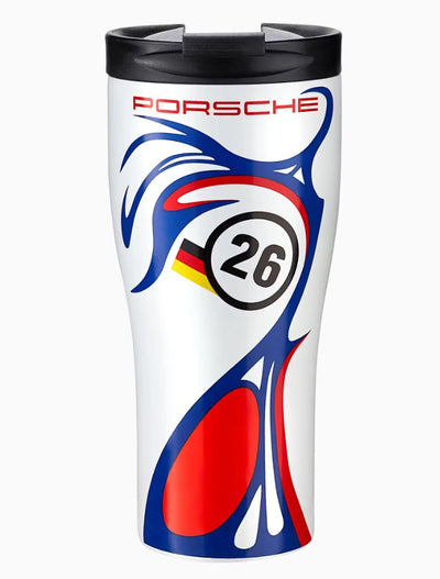 Porsche Travel Mug - Frozen Blue – Porsche Exchange