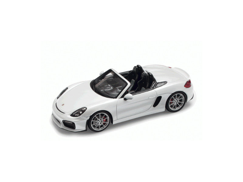 Porsche 981 Boxster Spyder 1:43 Model Car - White