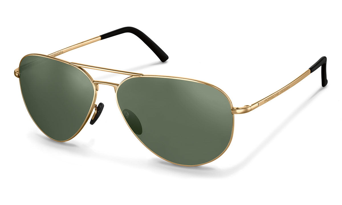 PORSCHE DESIGN Men's Aviators Sunglasses P'8508, Gold – Porsche Exchange