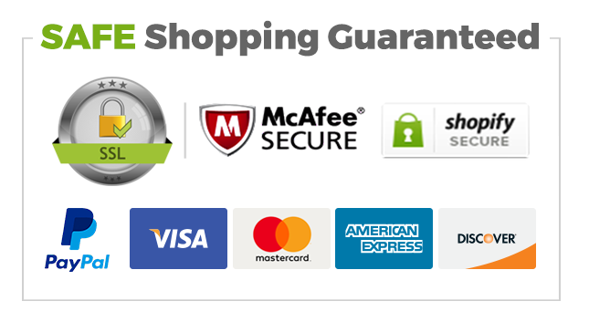 Secure 256bit Payment options Credit/debit and paypal