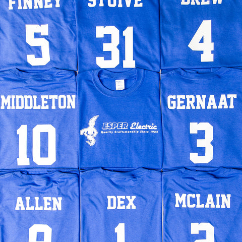 personalized jerseys with screen printed artwork