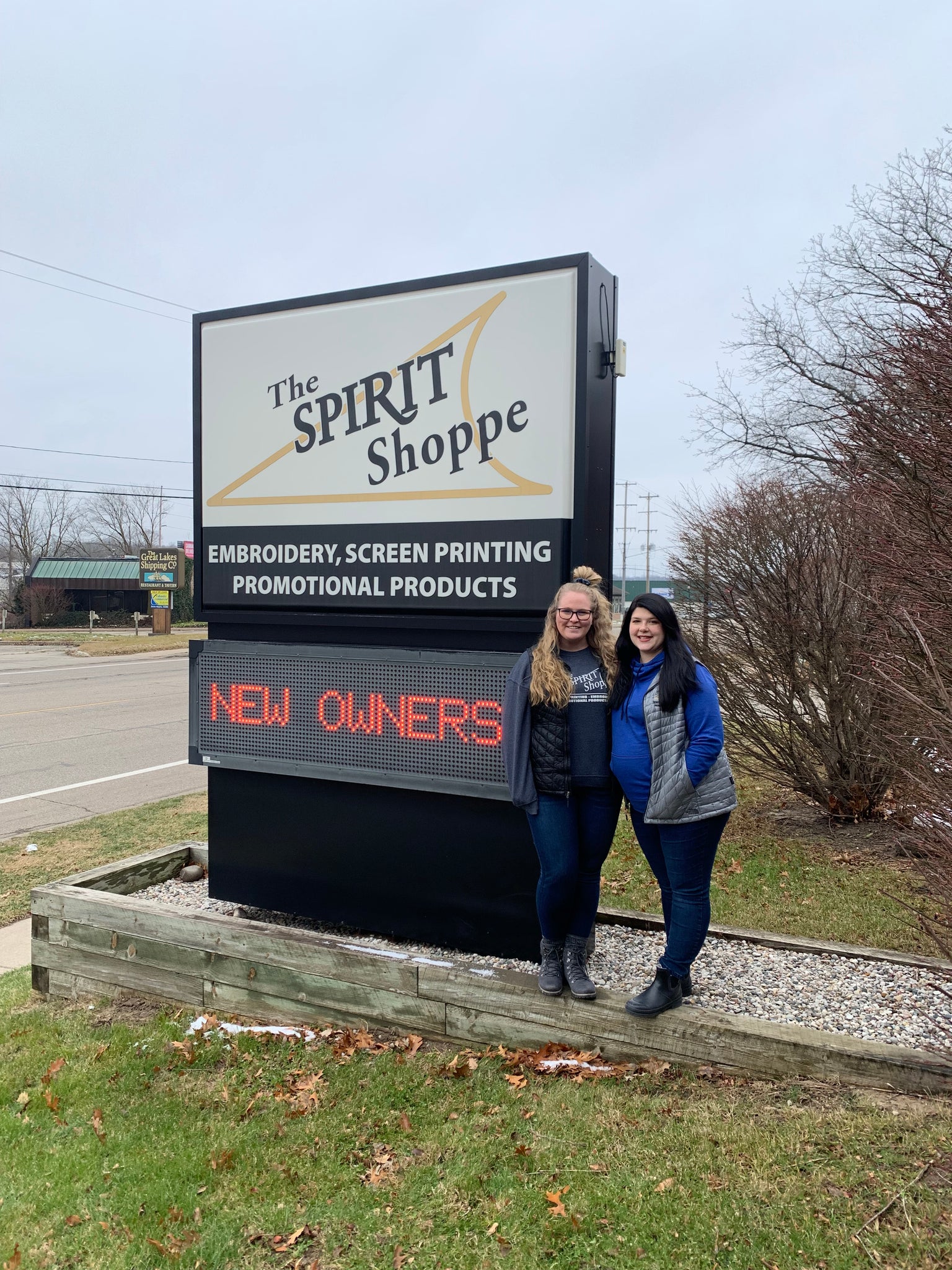 the spirit shoppe sign with new owners