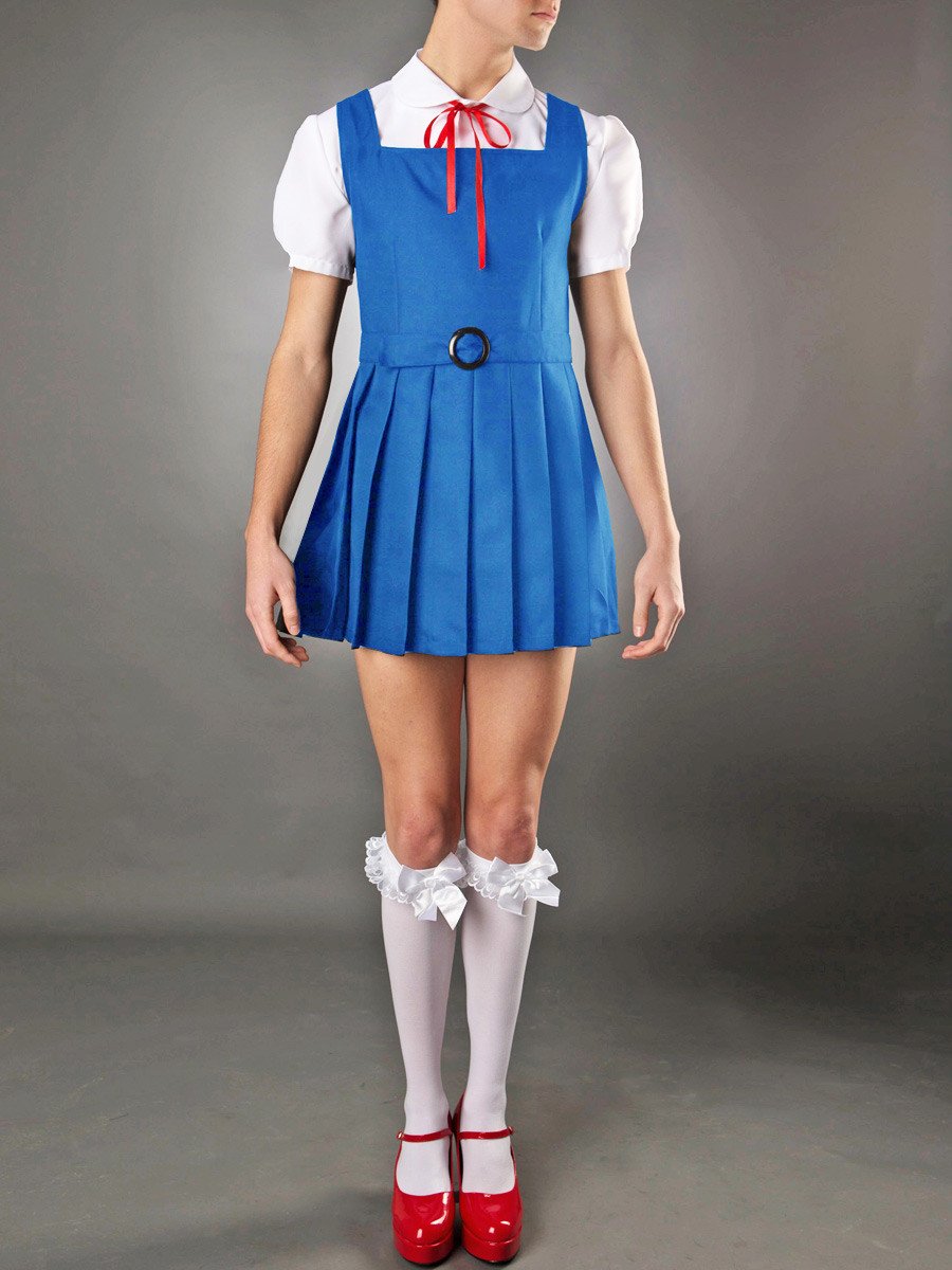 Mens Sexy School Girl Uniform Cross Dressing Cosplay Xdress