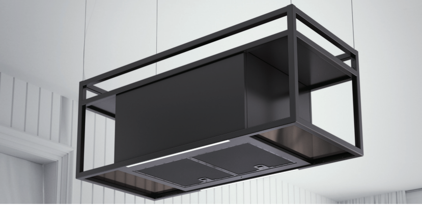 Airforce Side 100cm Island Cooker Hood Anthracite Finish Integra Ready