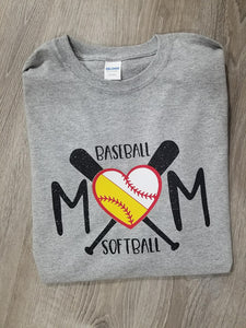 baseball and softball mom shirts