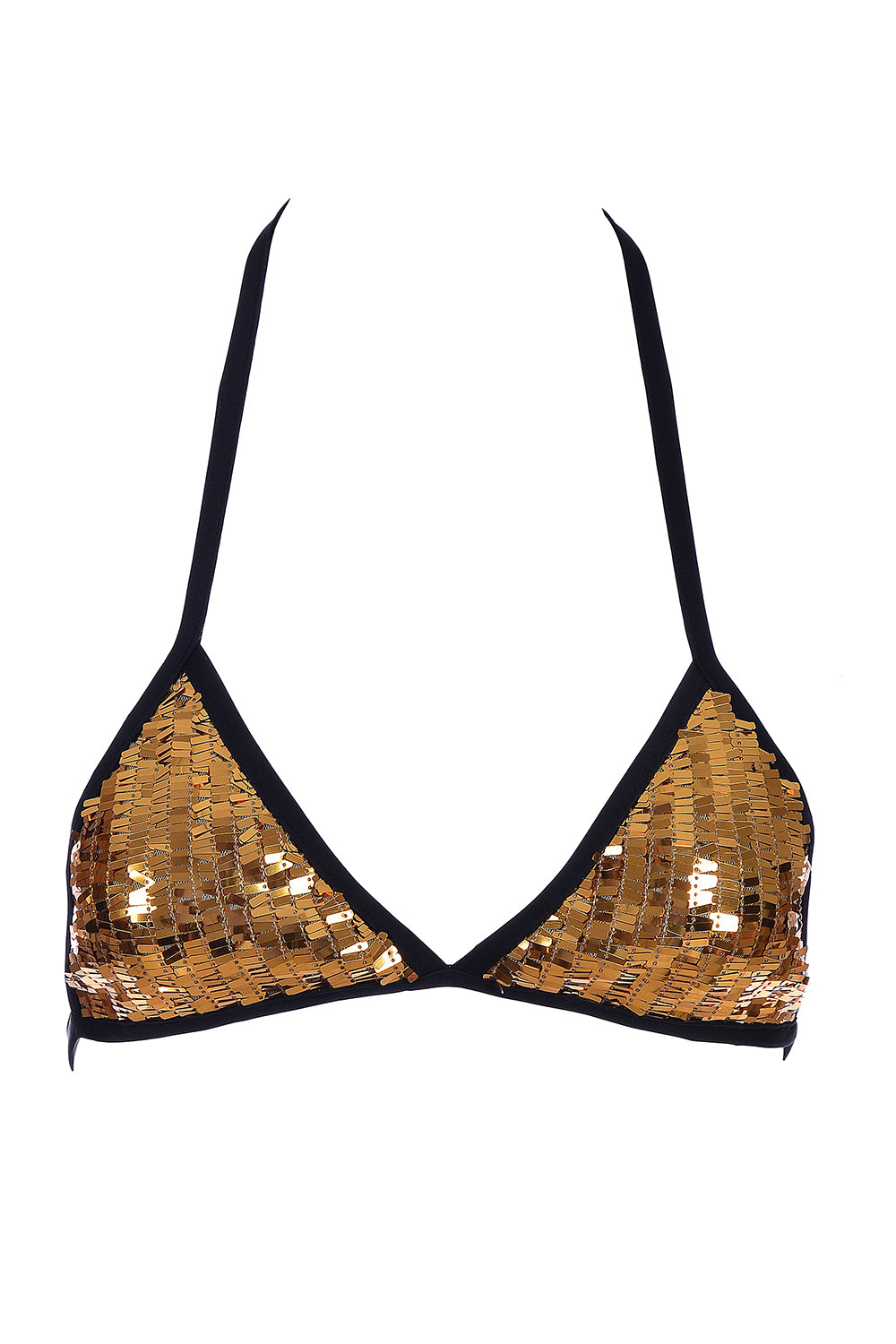 gold sequin bralette