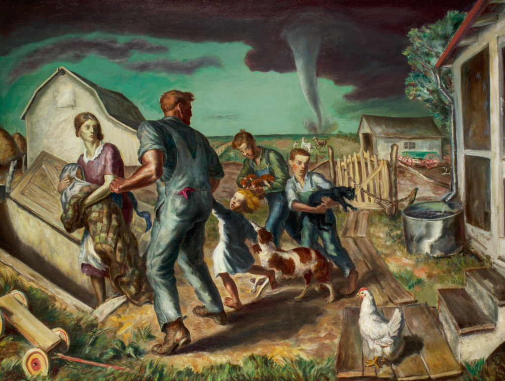 John Steuart Curry's painting, Tornado Over Kansas