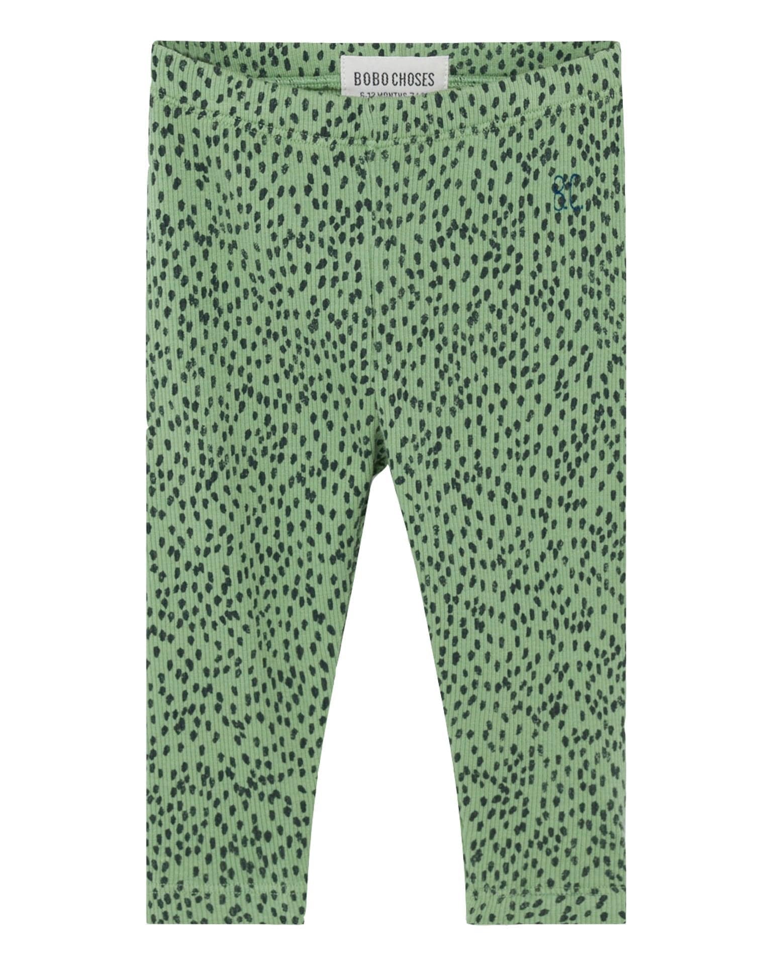 green baby leggings