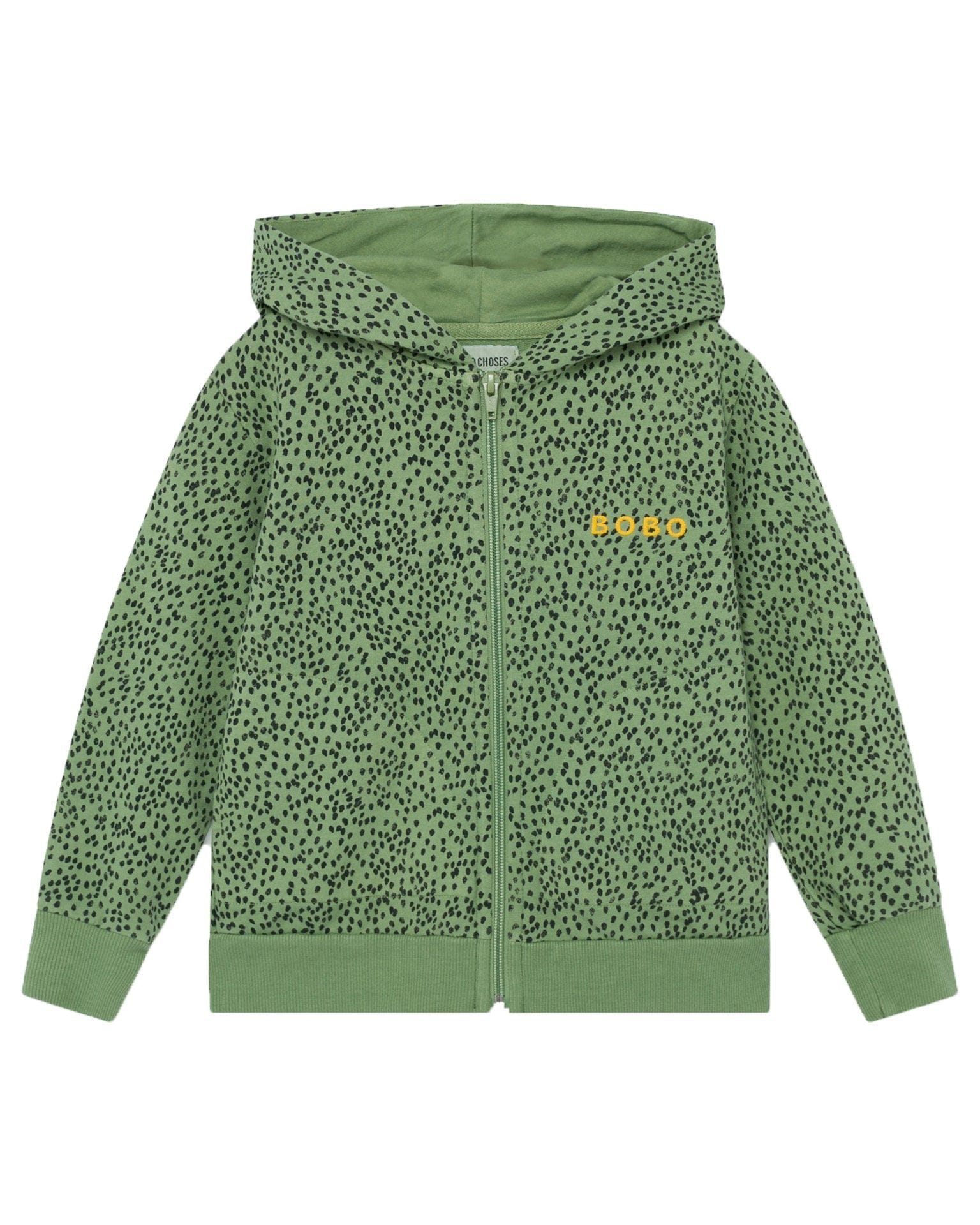 leopard zip hoodie
