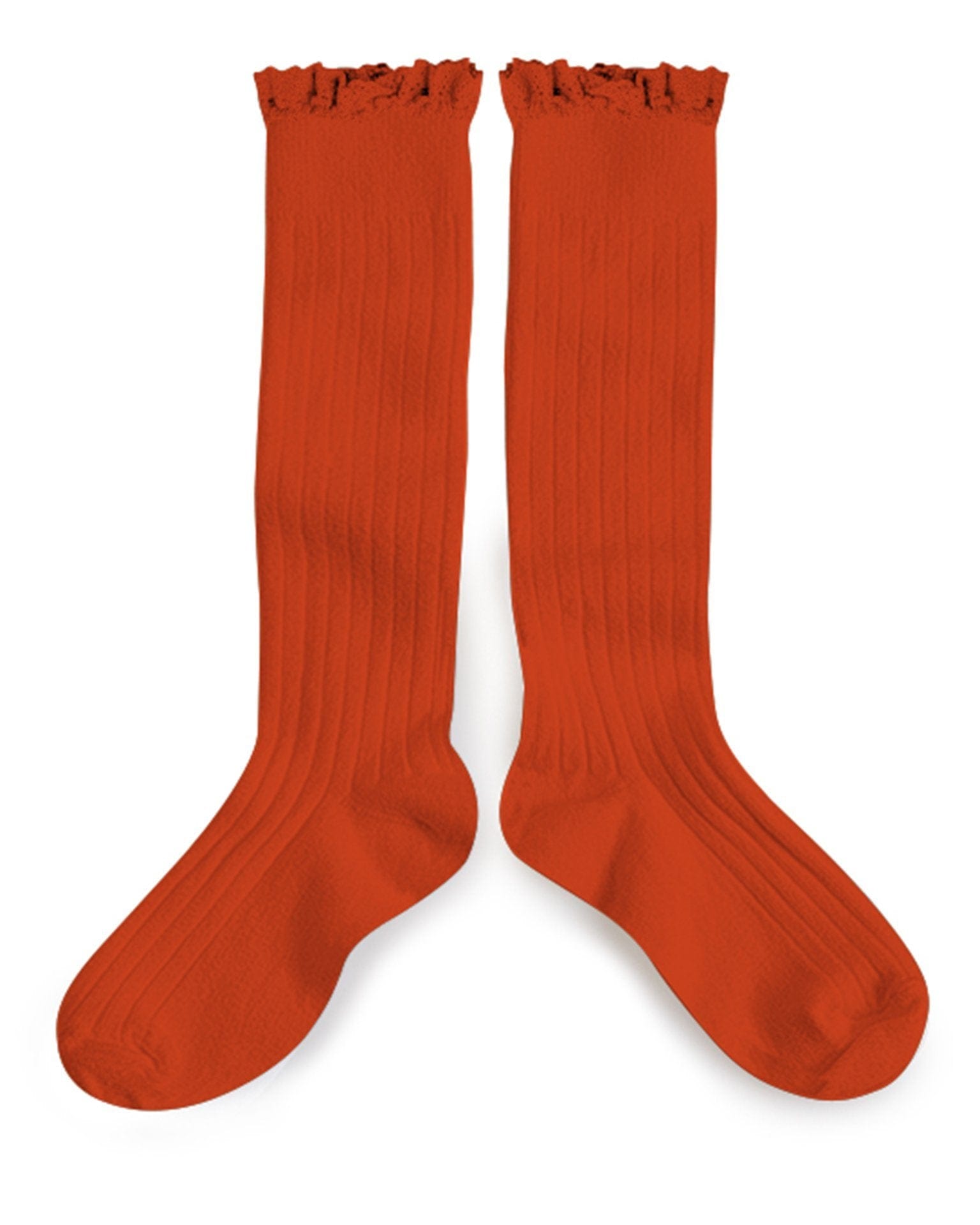 orange knee socks