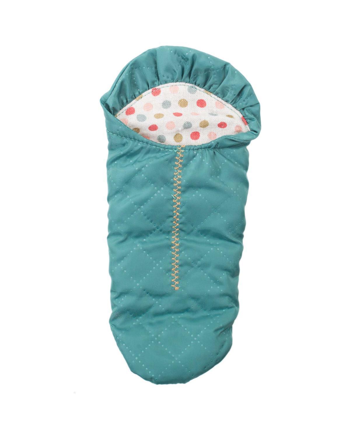 Maileg Small Sleeping Bag In Petrol Little