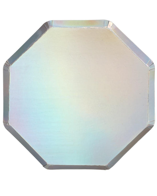 Little meri meri paper+party holographic dinner plate