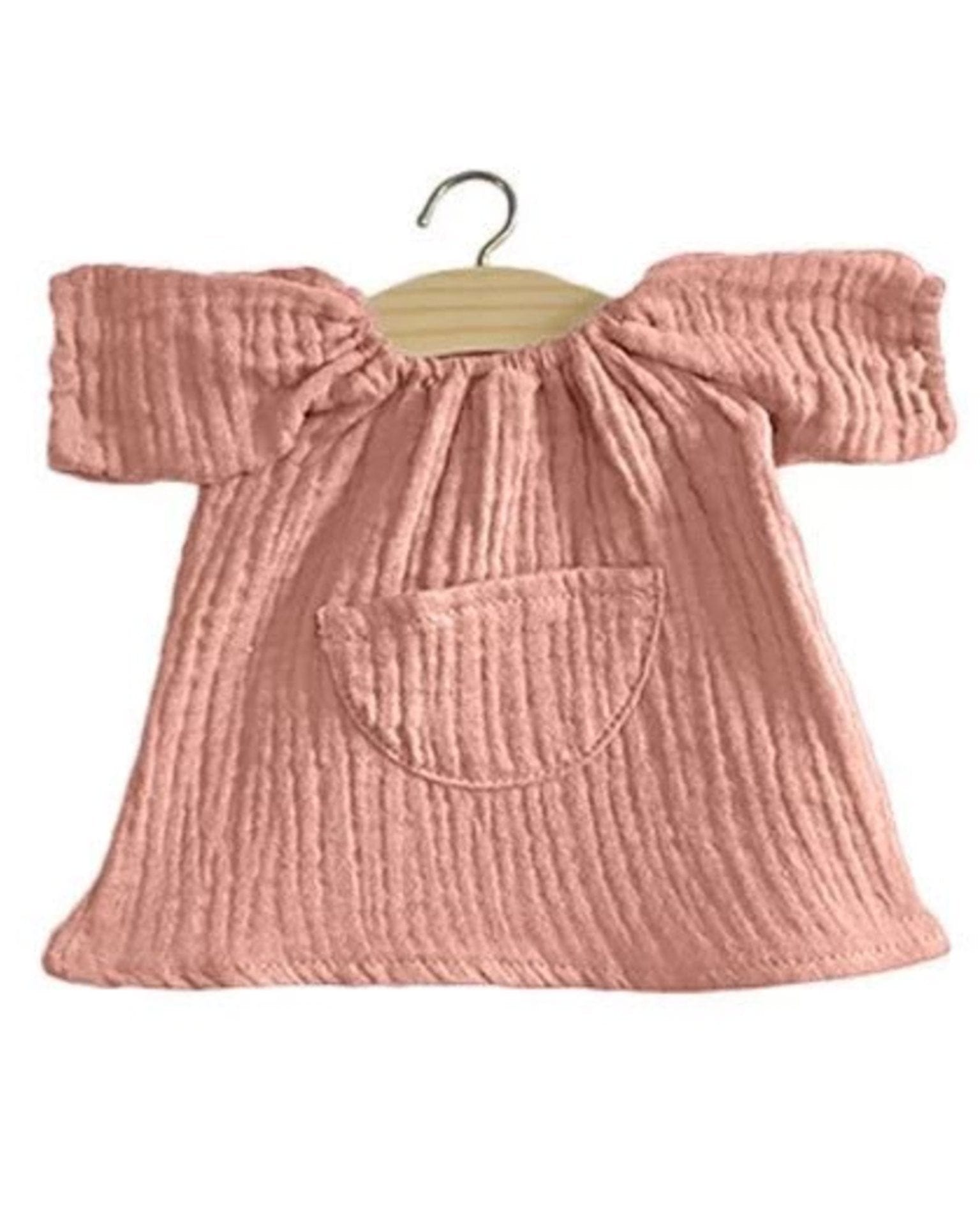 minikane jeanne gauze dress in vieux rose - Little