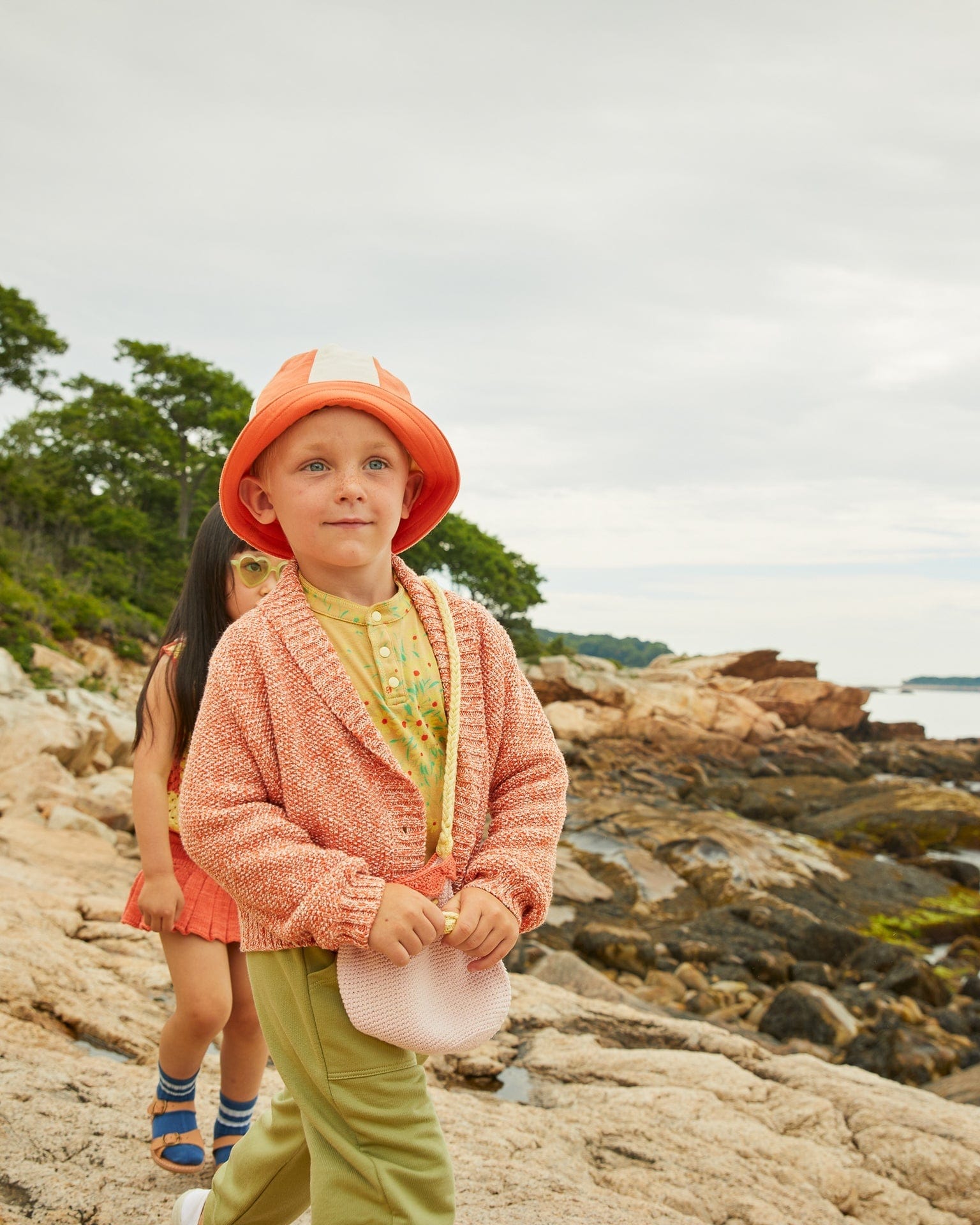 misha&puff】French Terry Beach Hat 4-8y - 帽子