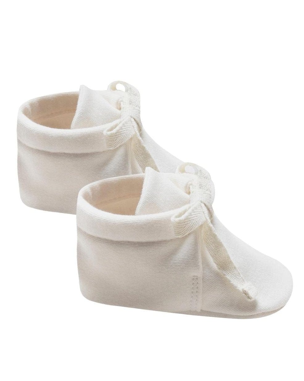 quincy mae baby booties in ivory - Little