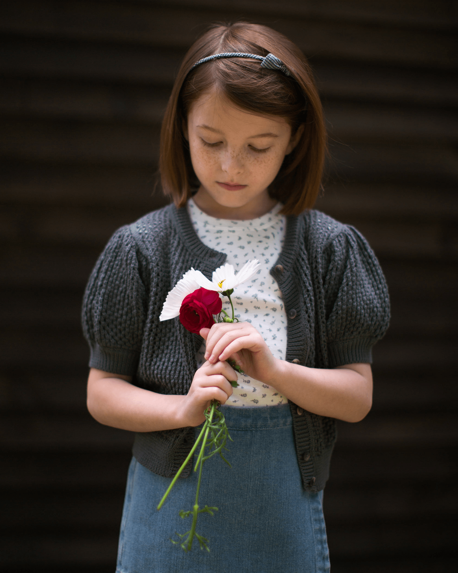 ヤマト工芸 SOOR PLOOM Mimi Cardigan - Eucalyptus 6Y