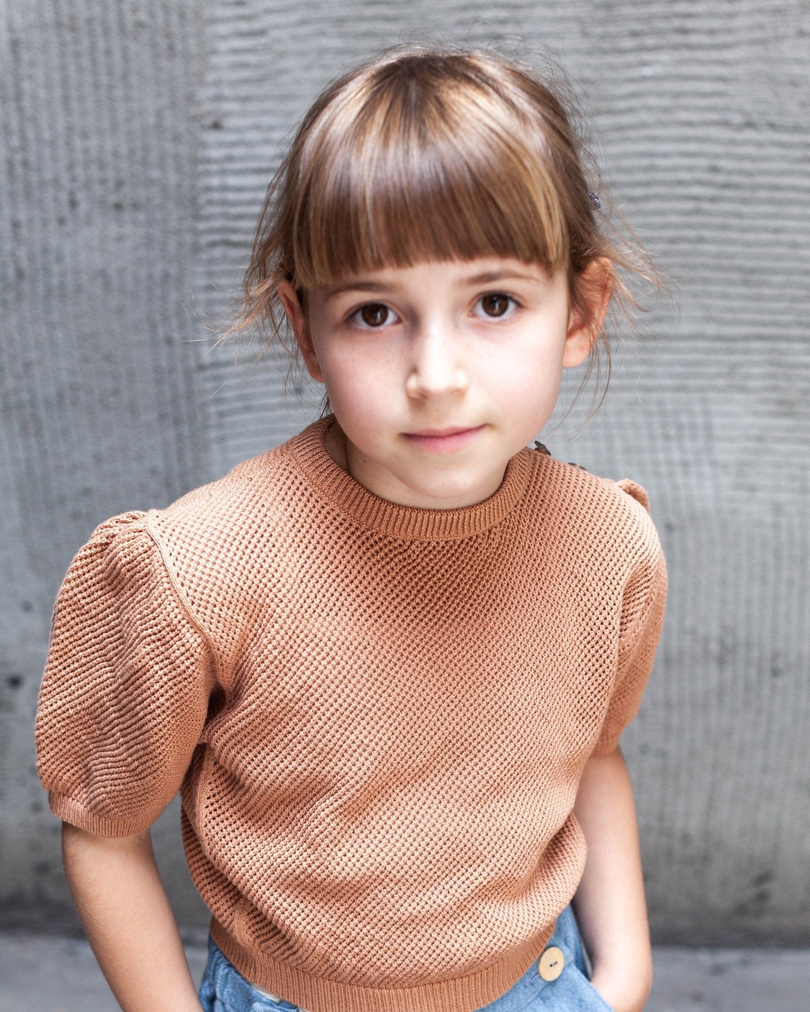 soor ploom    mini knit top MILK