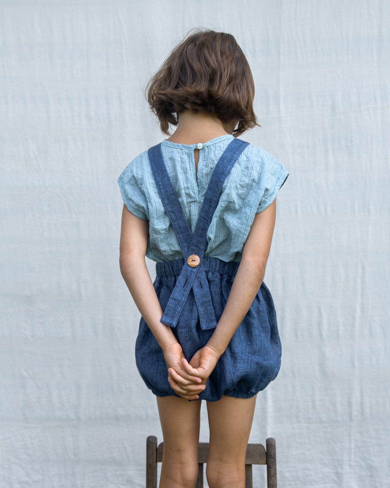 soor ploom リネン サロペット ロンパース 2-3Y テラコッタ 直輸入正規