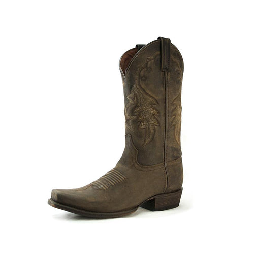 Western 7-Toe Boot - Distressed Brown 