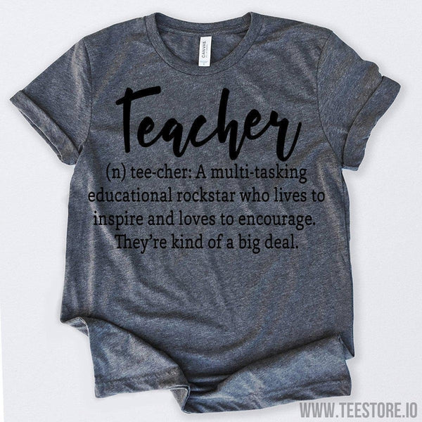 Teacher Definition Tshirt Funny Sarcastic Humor Comical Tee | TeeStore.io