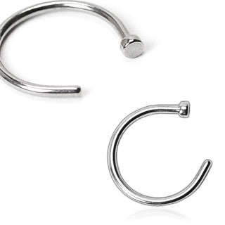 18 gauge nose ring surgical steel