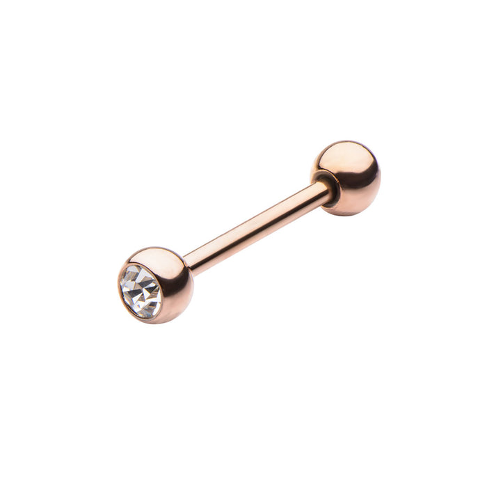 Rose Gold Plated Tongue Ring — Belly Bling