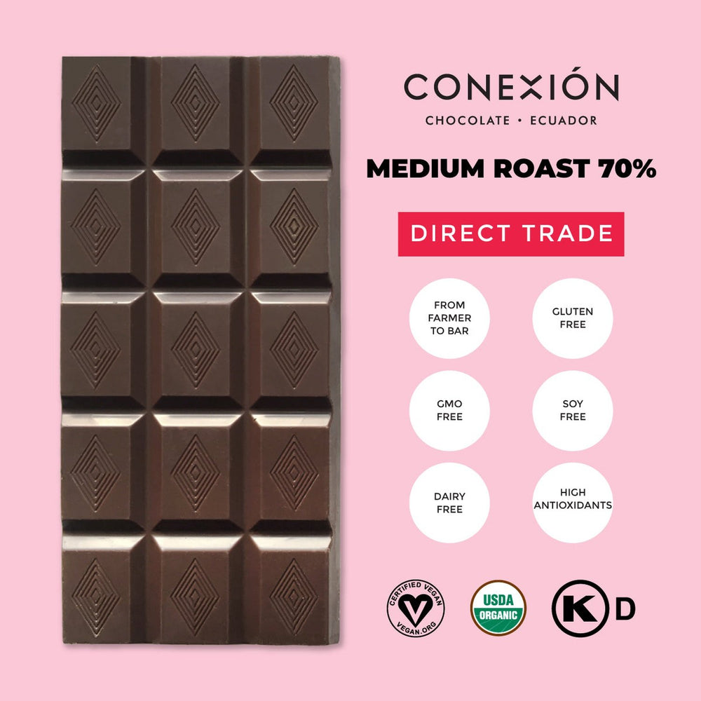 Conexión Pure Ecuador 100% Dark Chocolate Cacao Bar
