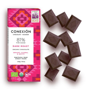 
            
                Load image into Gallery viewer, Conexión Dark Roast 81% Chocolate Cacao Bar | Gluten Free, Kosher, Organic conexion-chocolates
            
        