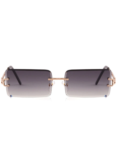 X Mikayla Janes Captivate Sunglasses in Gold/Grey