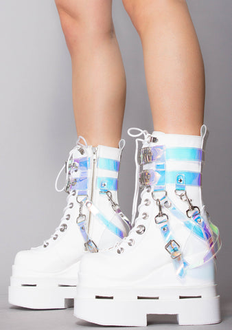 pastel platform boots