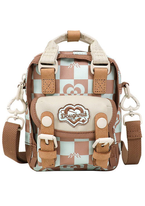 Kaleido Series Plus One Mini Backpack in Mushroom Checked