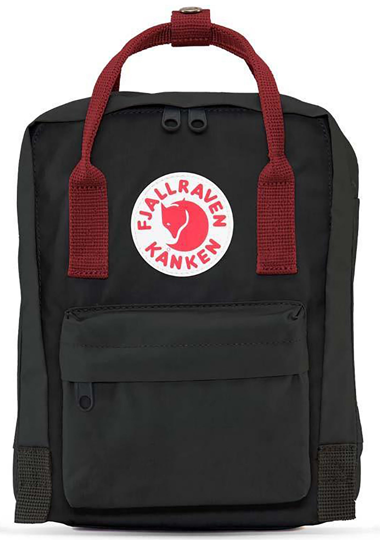 fjallraven kanken backpack black and red