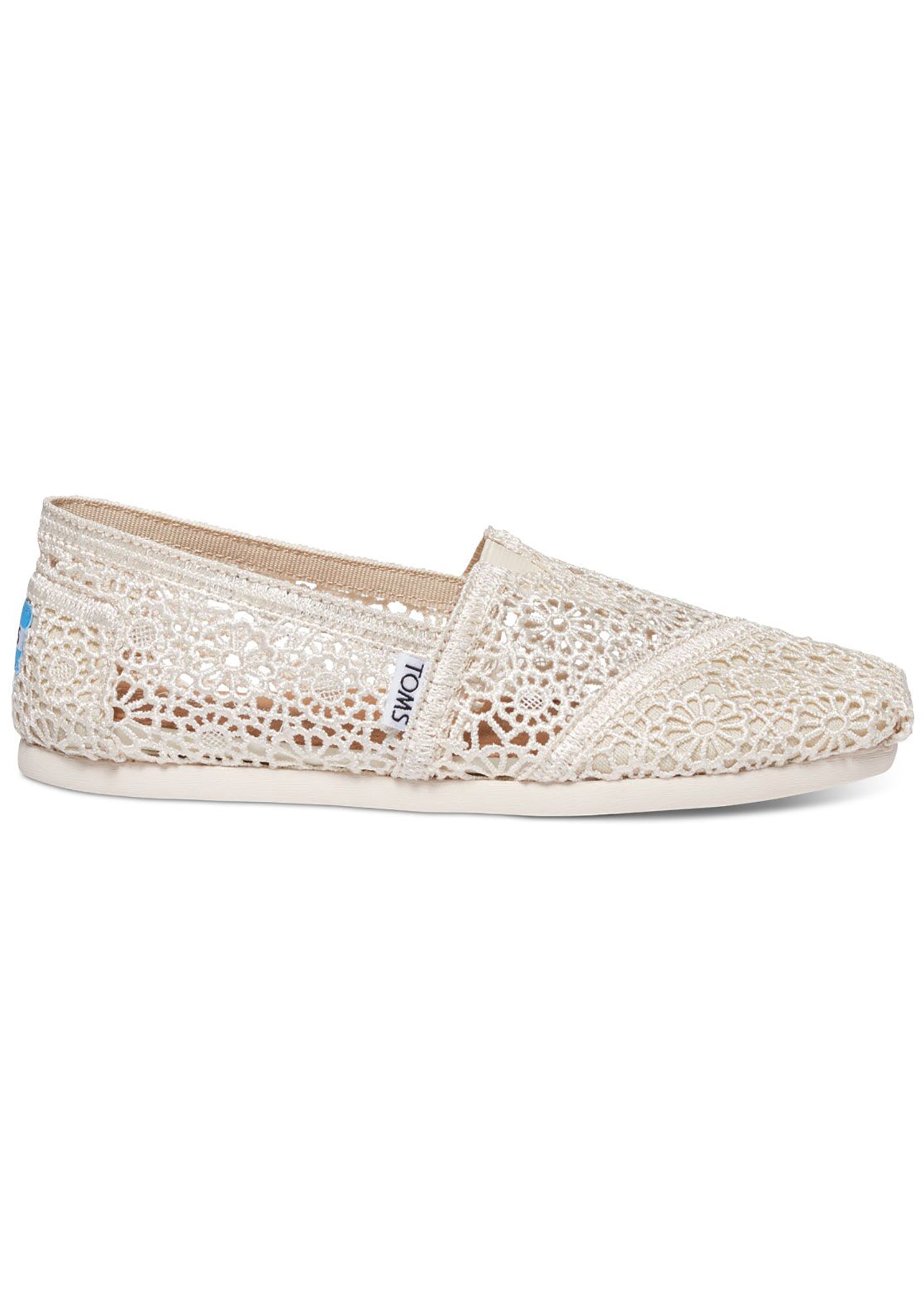 toms women's 17858 natural moroccan crochet alpargata flat