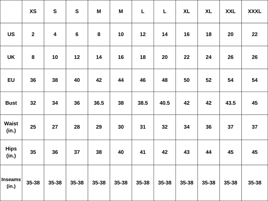 tall women's clothing size chart the elevated closet